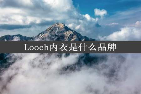 Looch内衣是什么品牌