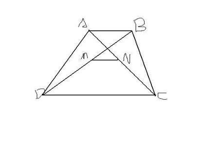 梯形对角线相乘等于什么